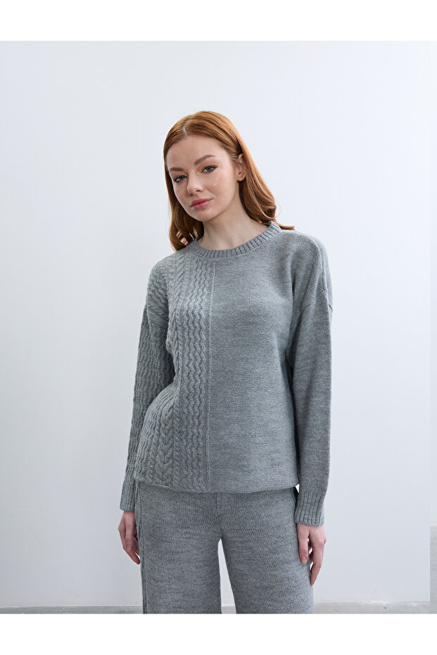 سترة بياقة دائرية منقوشة من SAC ORGU - 4