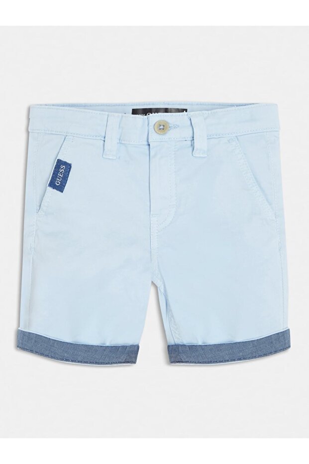 Satin Bebek Regular Fit Şort - 1