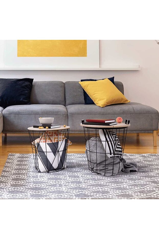 Side table, /black, NANCER TYP 3 - 5