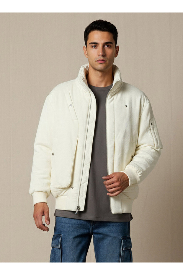 جاكيت رجالي قصة مريحة بسحاب - 1