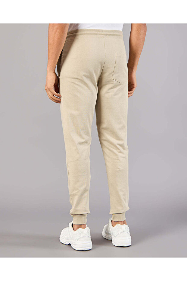 Men Beige Basic Track Pants - 3
