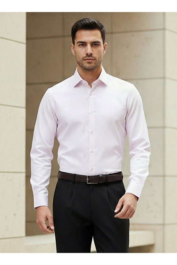 Men Regular Fit Textured Long Sleeve Shirt