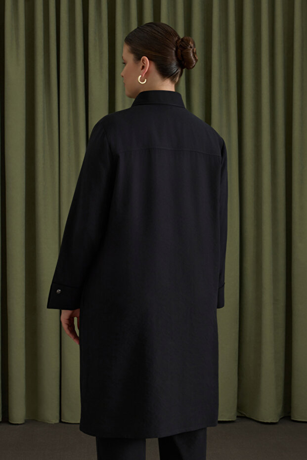 Koza Kol Düğmeli Tunik - 6