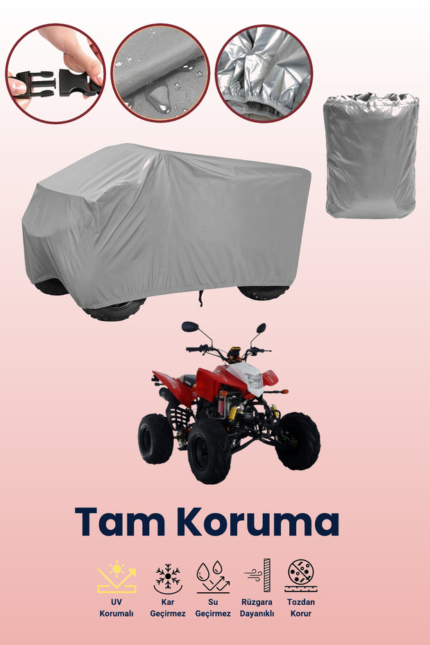 Gray Mondial Md 200 Jackal X Atv Tarpaulin, Atv Protective Cover