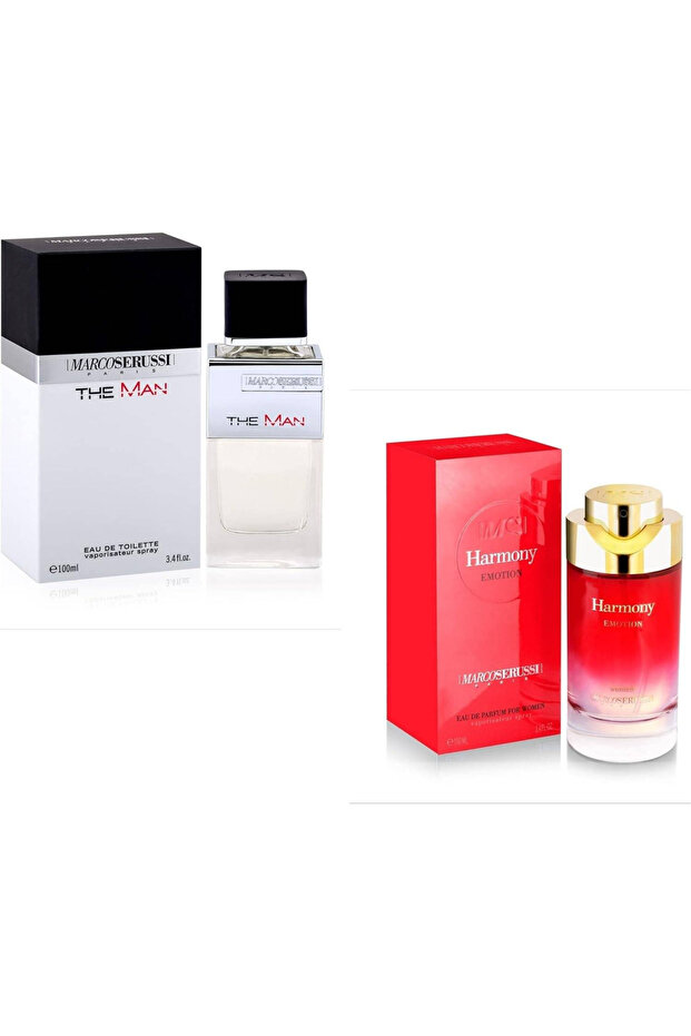 THE MAN EDT 100ML AND THE HARMONY EMOTION WOMEN EDP 100ML