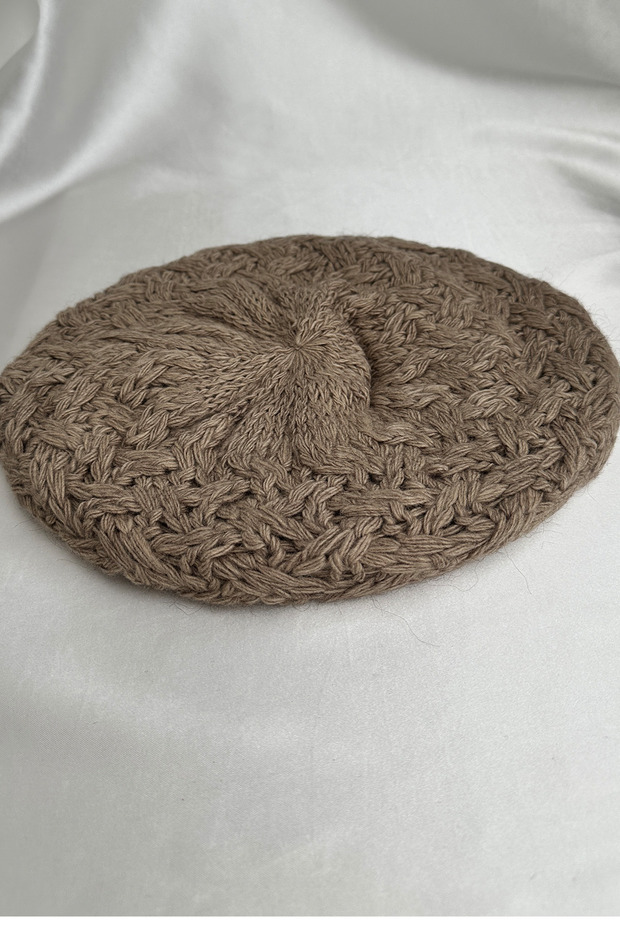 Fluffy Knit Pattern Casual Soft Beanie - 2