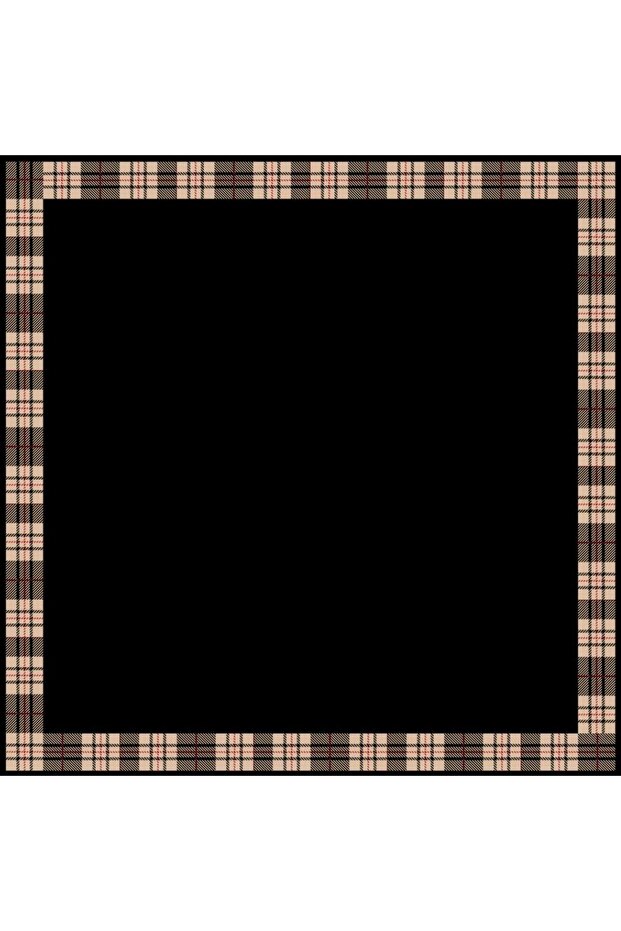 Desenli Fular Sütlü Kahve - 2