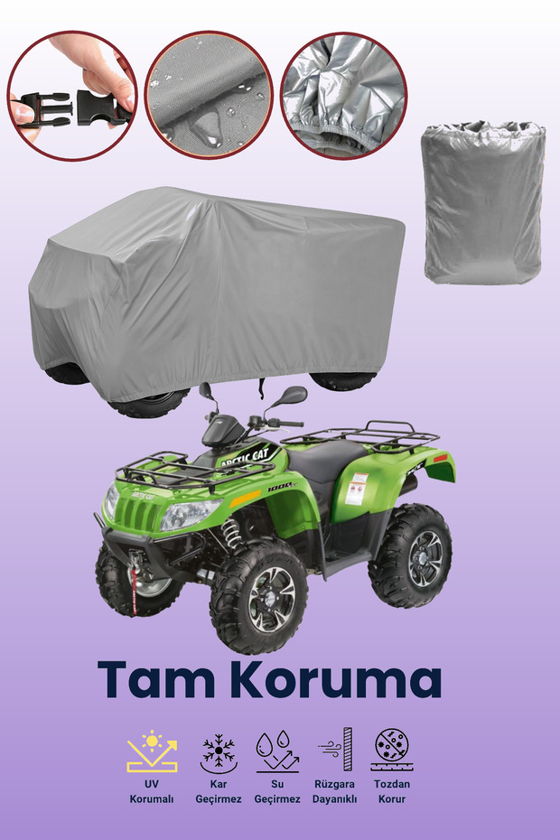 Grey Arctic Cat Alterra 1000 L Xt Atv Cover, Atv Protective Cover