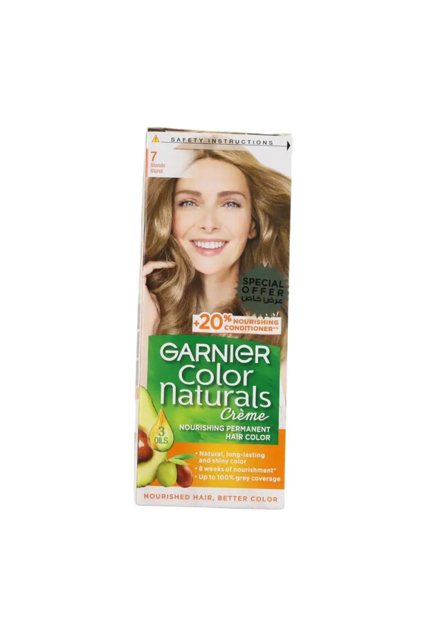 Color Naturals Creme, Nourishing Permanent Hair Color- Code 7, Blonde Color