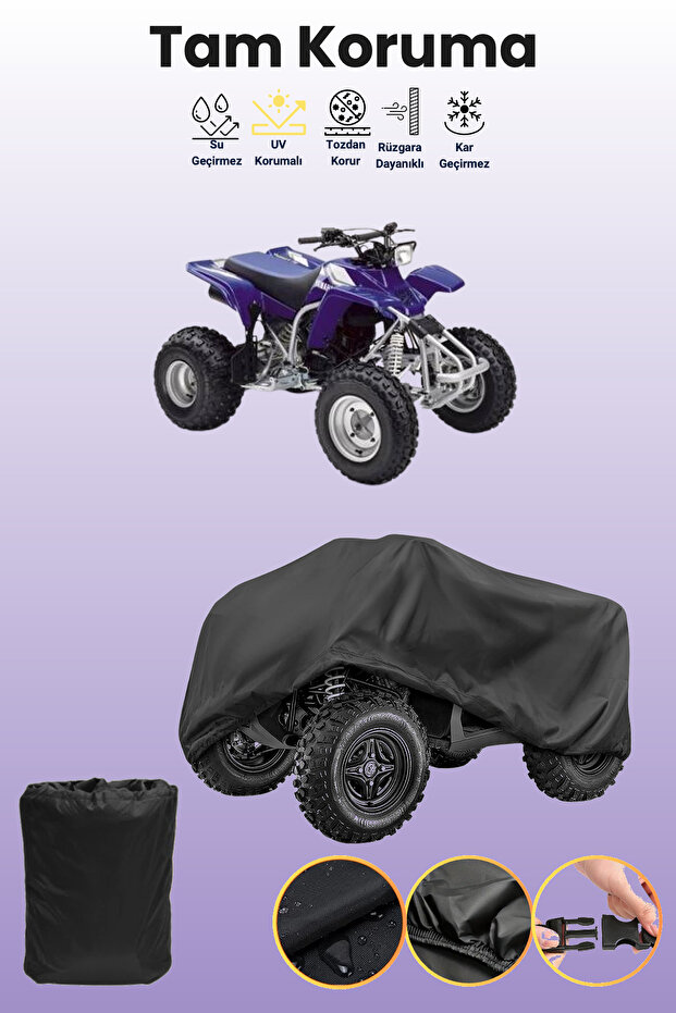 Black Yamaha Yfs 200 Blaster Atv Cover, Atv Protective Cover
