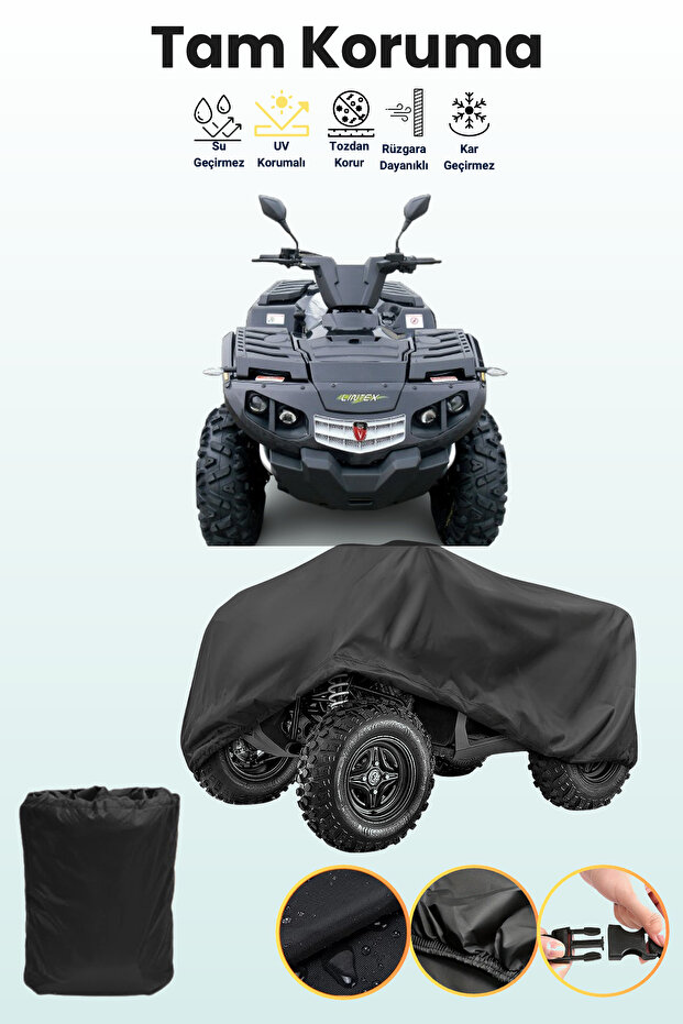 Black Lintex Urban Atv Cover, Atv Protective Cover