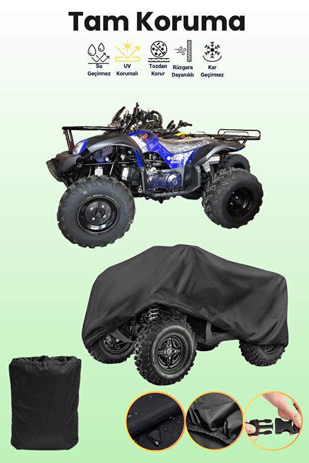 Black Kuba M150 Atv Tarpaulin, Atv Protective Cover