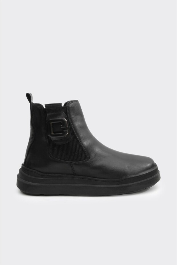 Düz Taban Hakiki Deri Kadın Bot - 1