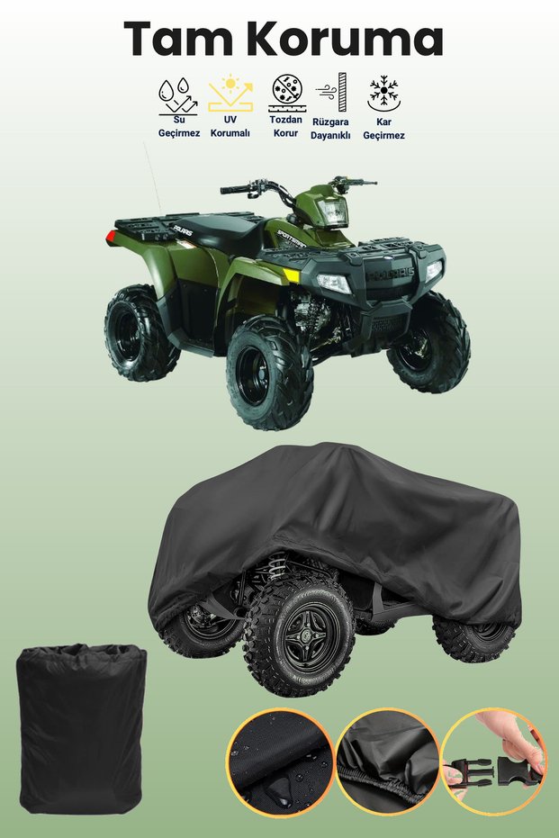 Black P.Olaris Sportsman 90 Atv Cover, Atv Protective Cover