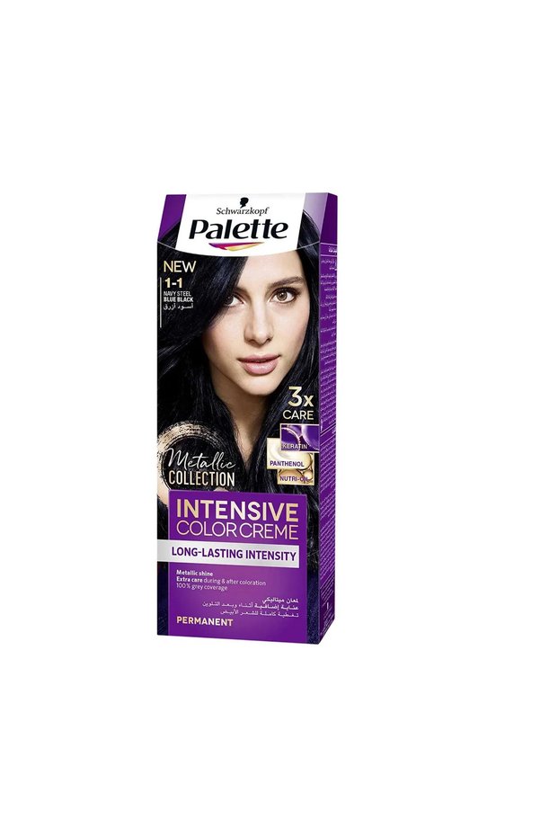 Palette Intensive Color Creme, 1-1 Blue Black Hair Color