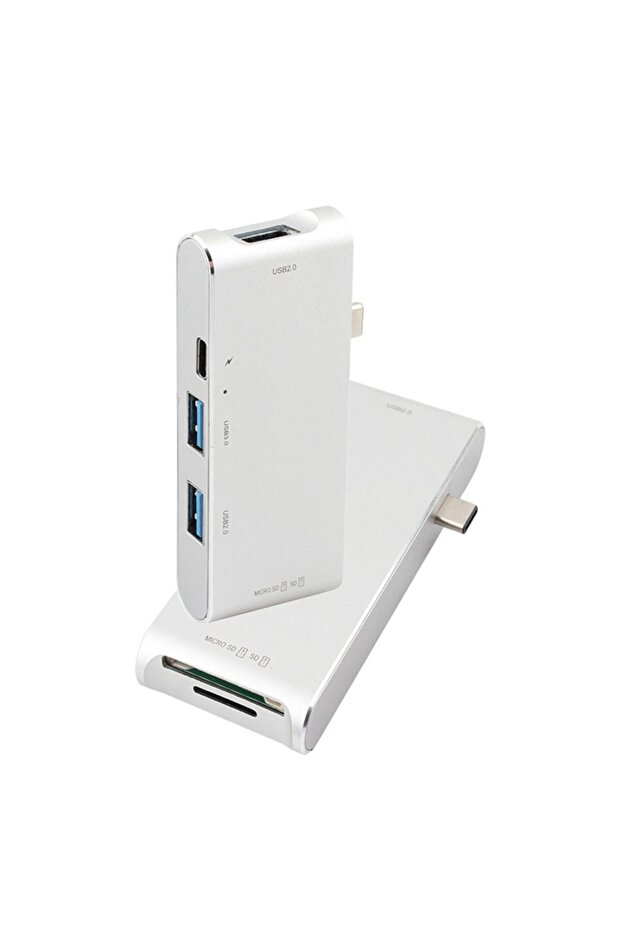 USB 3.0 Type C, SD Card, MicroSD Adapter for MacBook - 1