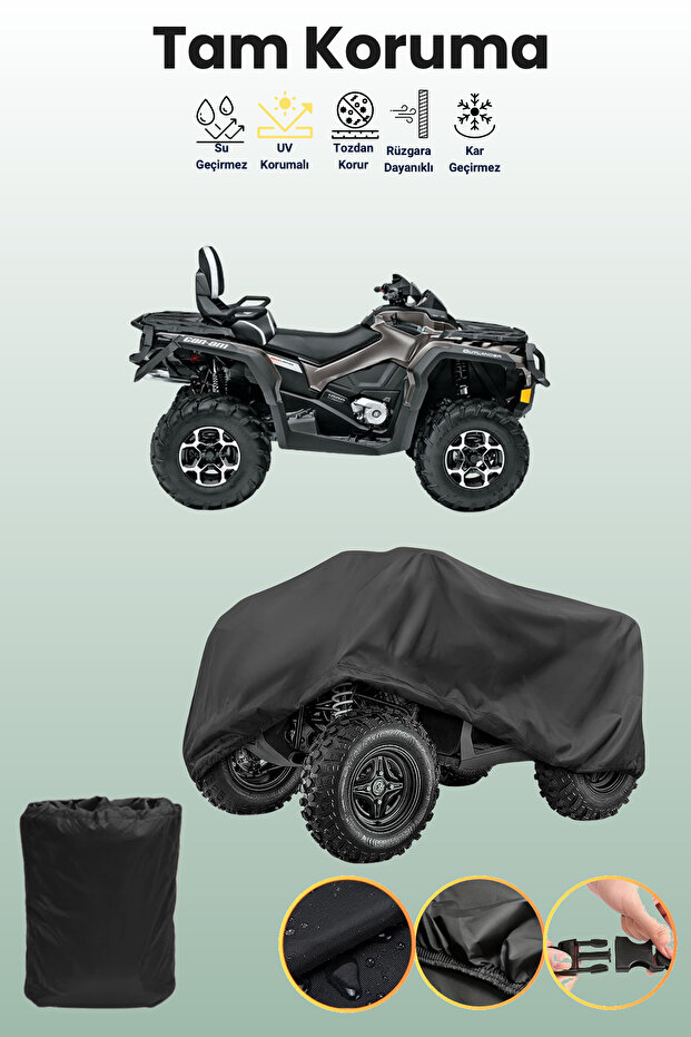 Black Can-Am Outlander Max 1000 Ltd Atv Cover, Atv Protective Cover