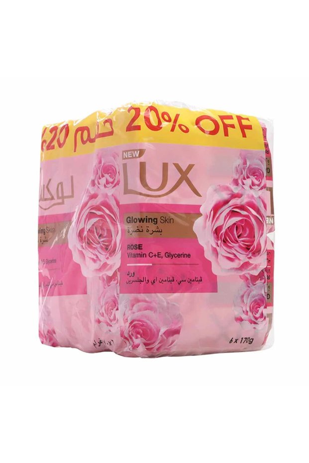 Glowing Skin Soap, Soap Set with Rose Fragrance- 6X170gms