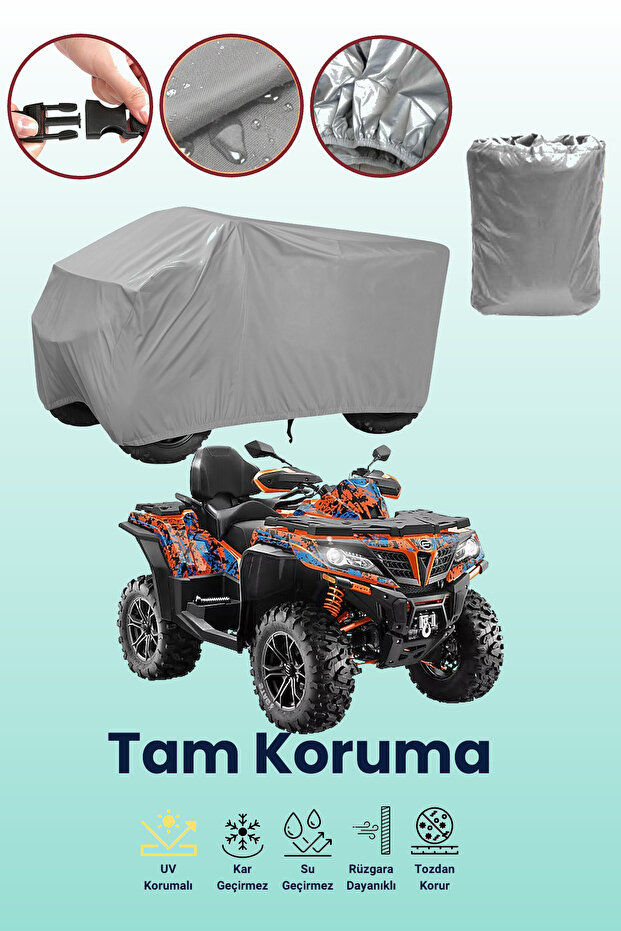 Grey Cfmoto Cf 1000 Atr-Eps Atv Tarpaulin, Atv Protective Cover