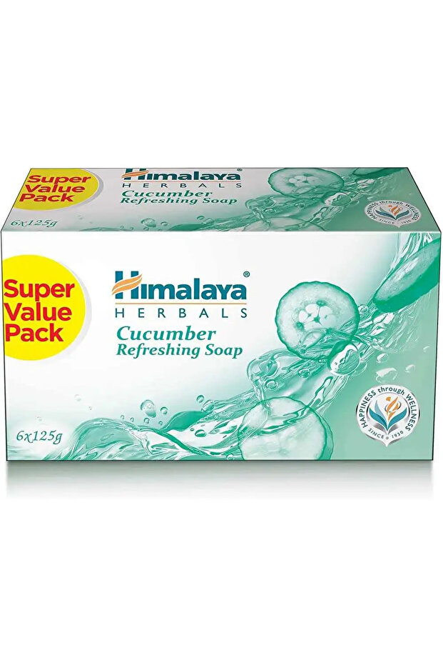 Refreshing Cucumber Extract Deep Cleansing Oil Control Soap (6 x 125g)