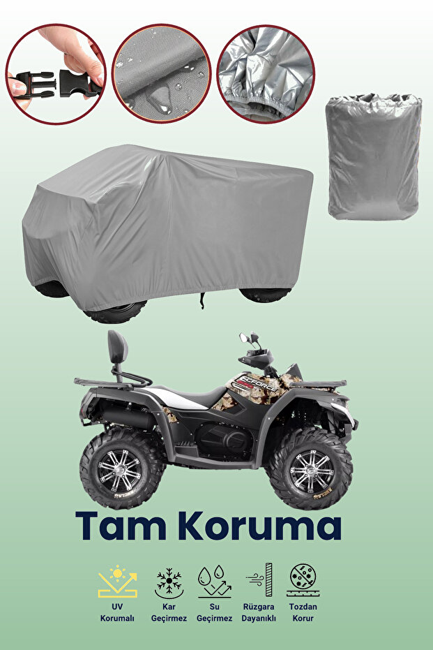Grey Cfmoto Cf 550 Atr Atv Tarpaulin, Atv Protective Cover