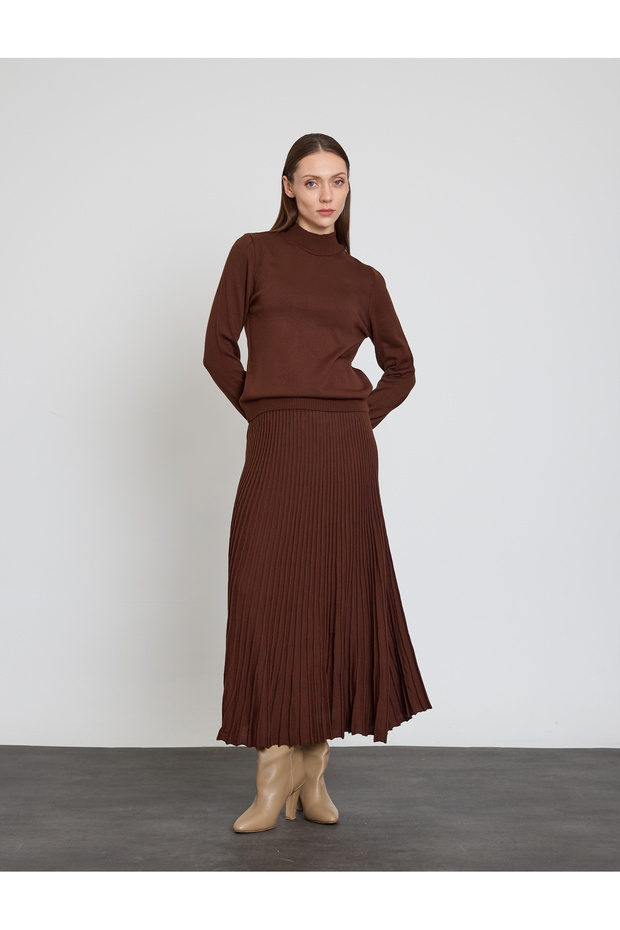 FUSTA PLIATA LUNGIME MIDI - 2