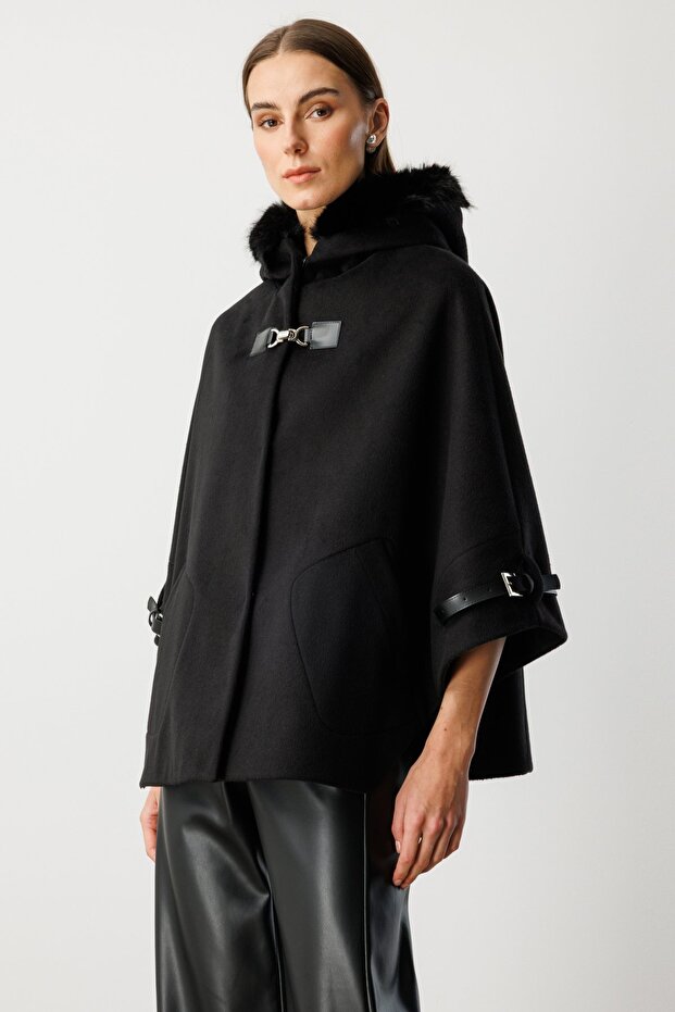 Kapüşonlu Pelerin Mont - 2