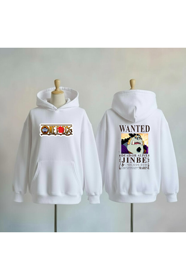 One Piece Jinbe Printed Cotton 3 Thread O Oversized Sweatshirt