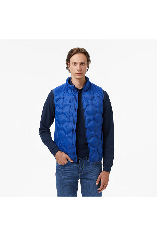 Men's Blue Regular Fit Vest