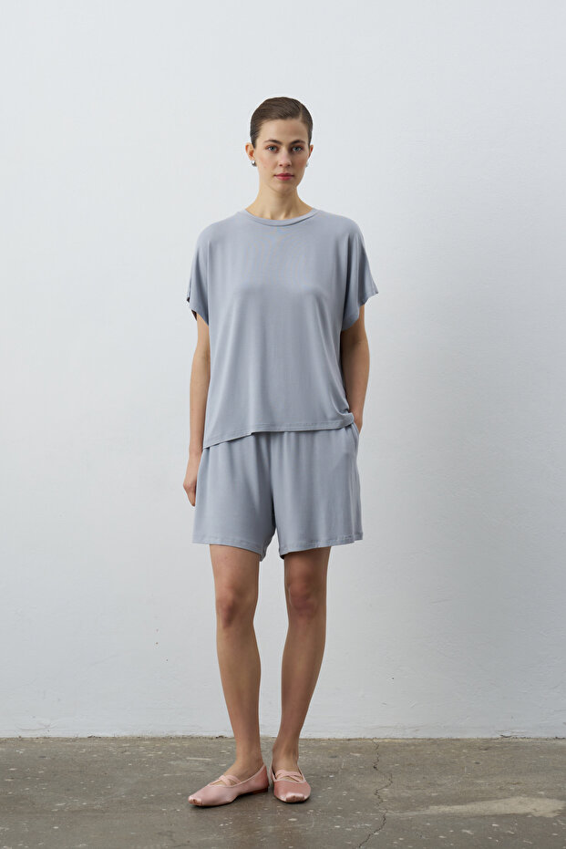 Kate Kısa Kollu Basic Tshirt - 1