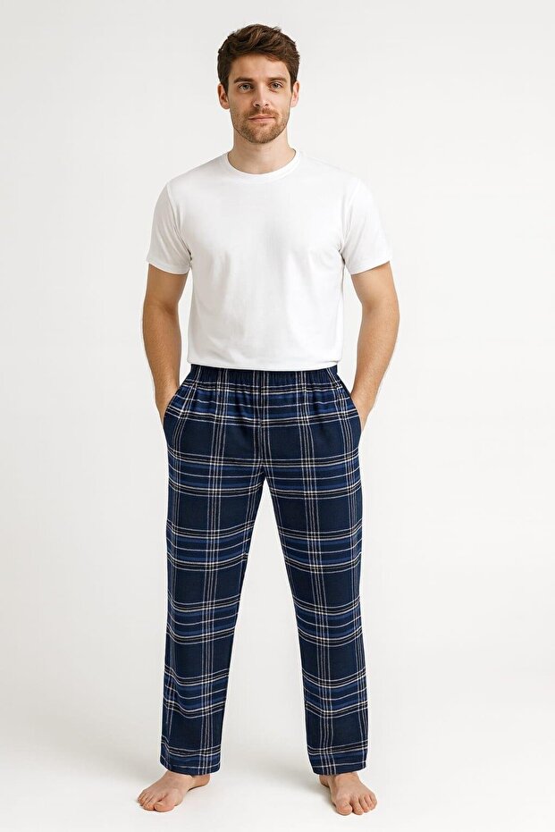 Men's patterned single bottom with pockets - 1