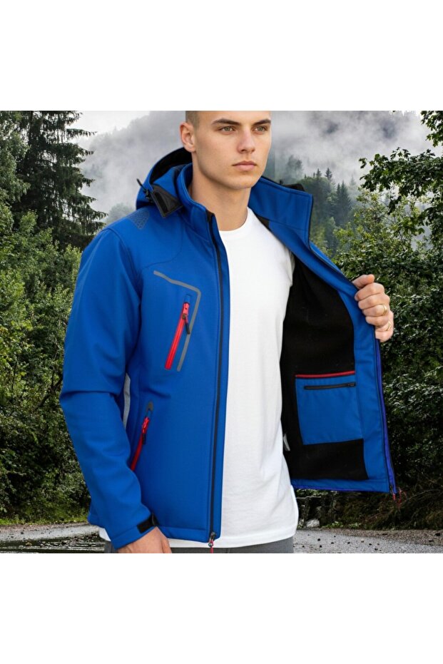 Double Softshell Mont - Mavi - 2