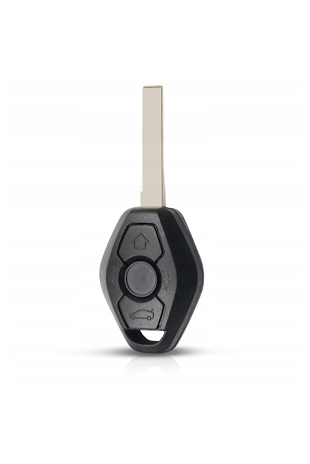 Key Shell with 3 Buttons for BMW E36/E46/E39/E38/E53 - Black - 1
