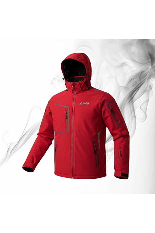 Double Softshell Mont - Kırmızı - 6