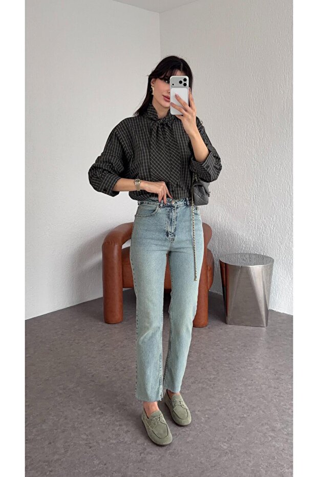 Tintli Light Momfit Jeans