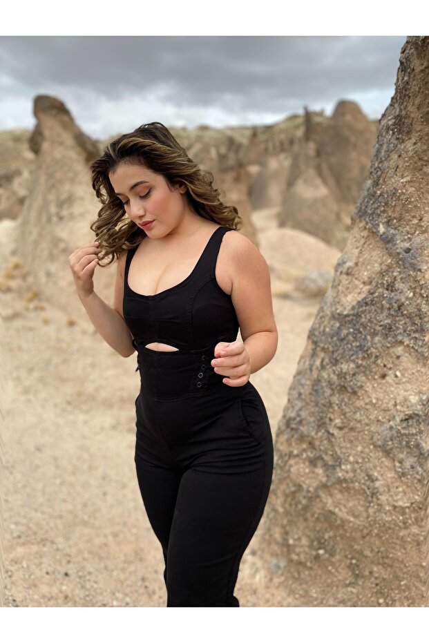 Kot likralı tulum - 1