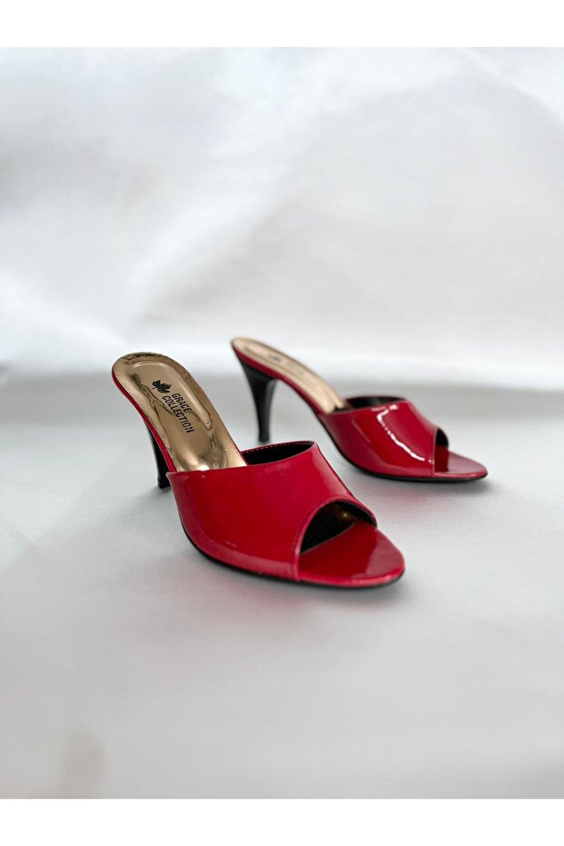 Heeled Slippers Daily Slippers Evening Slippers Dowery Gift Patent Leather Slippers