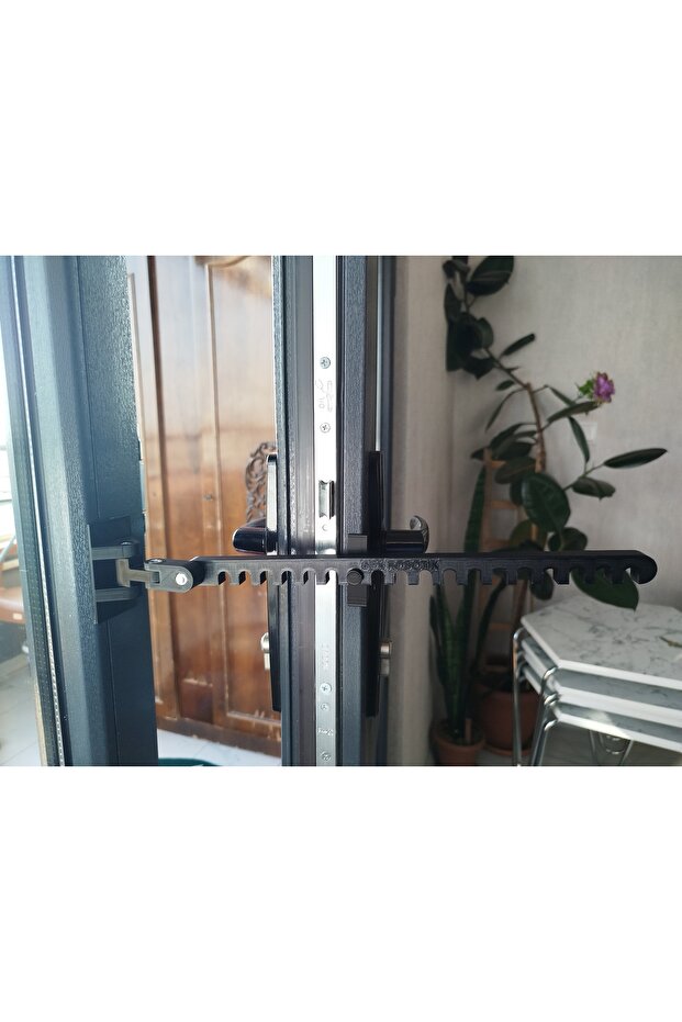 Siyah Ayarlanabilir Kapı Aralama Aparatı(Kapı Stoperi)