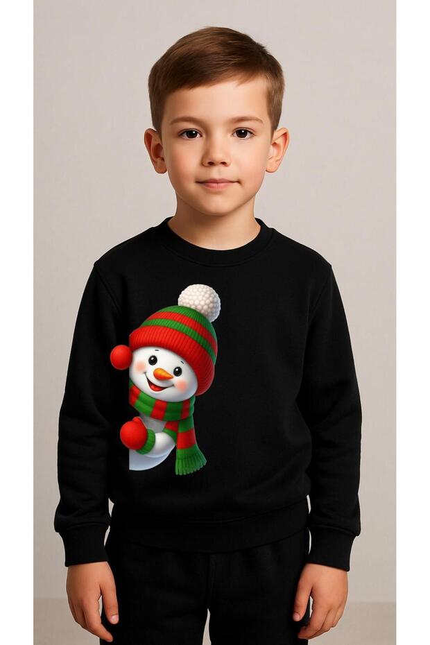 Çocuktakım Sweatshirt Kardan Bereli̇ Printed Girls Boys Crew Neck3 4-5-6-7-8-9-10-11-12Years