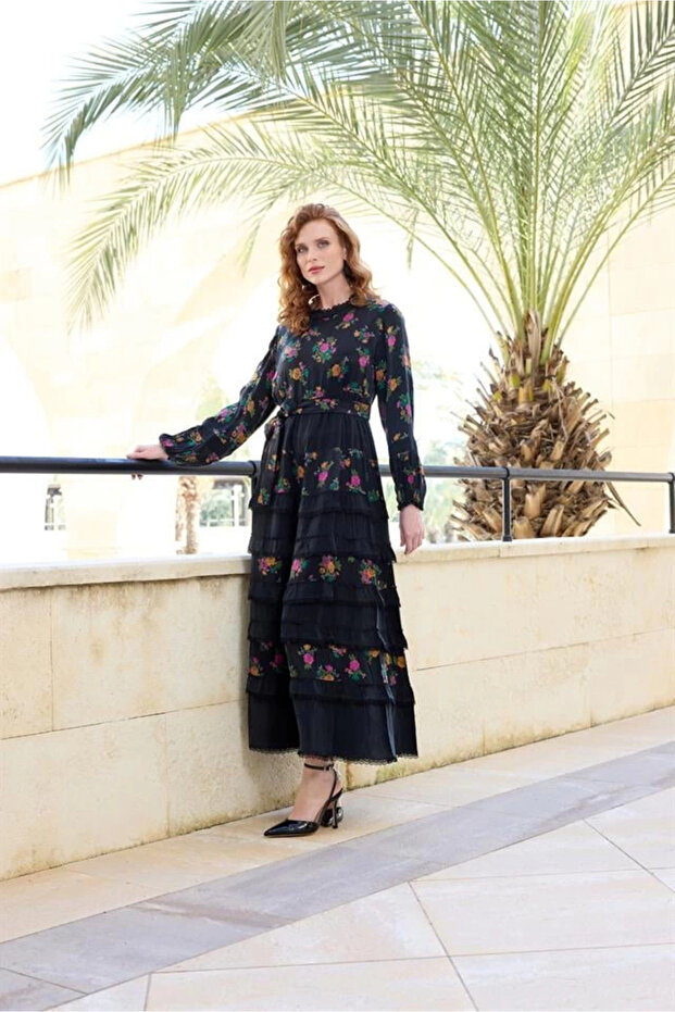 37818 Cupro Elbise - 3