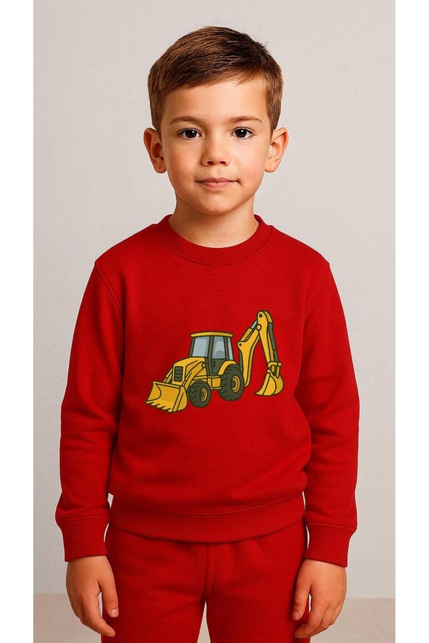 Children's Team Sweatshirt Kepçee Printed Girls Boys Crew Neck3 4-5-6-7-8-9-10-11-12Years