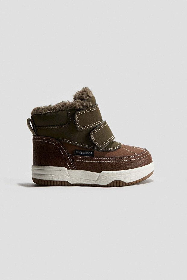 Waterproof hi-top trainers