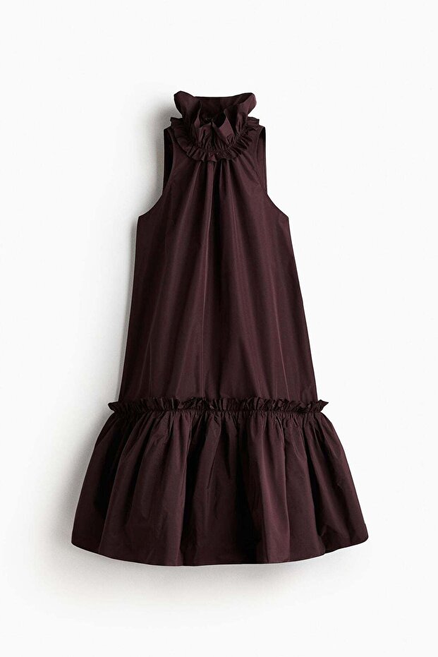 Frill-collar dress
