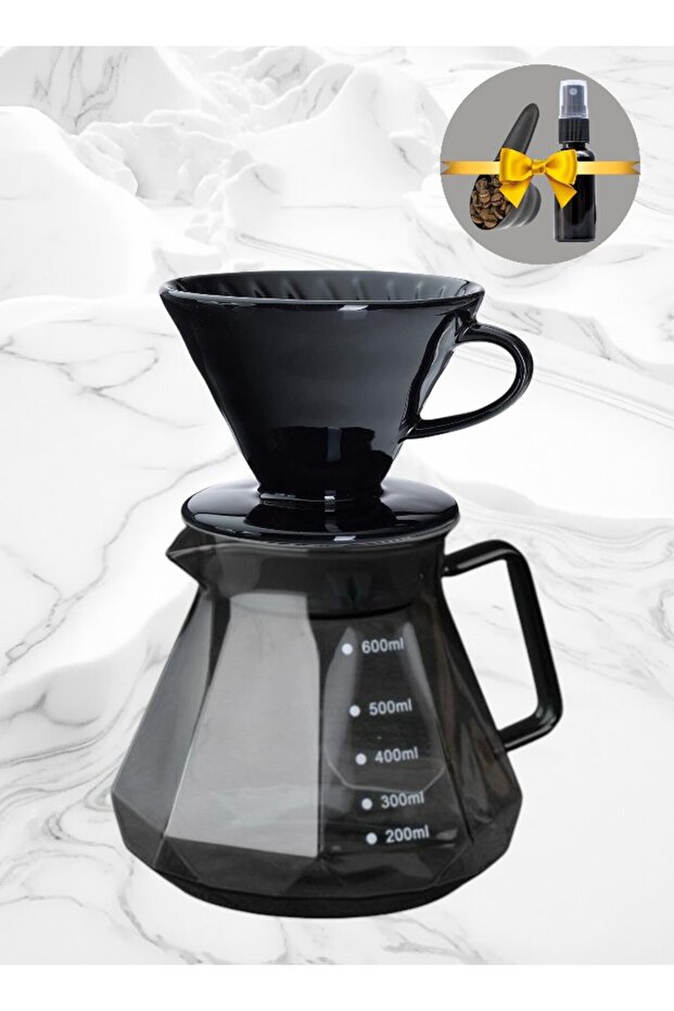 Coffee drip set 02 black - 1