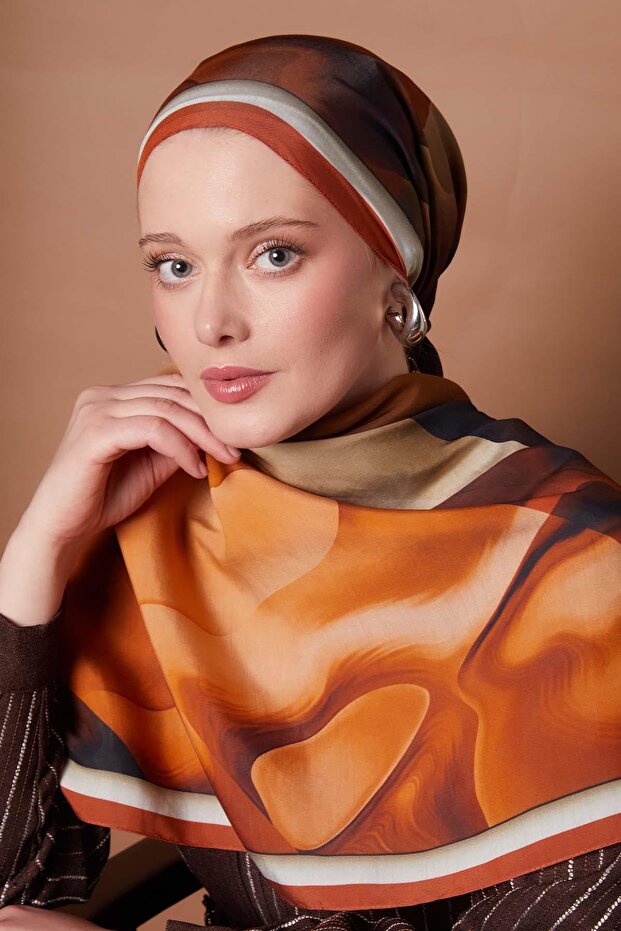 Tile pattern aura scarf - 3