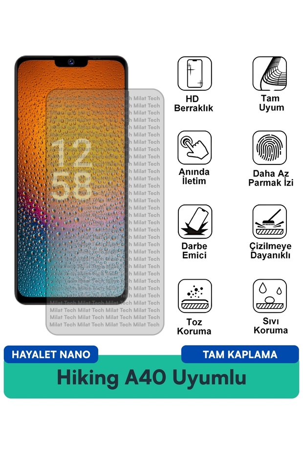 فيلم حماية للشاشة من Hiking A40 Ghost Nano مقاوم للبقع وحماية للخصوصية ومتين
