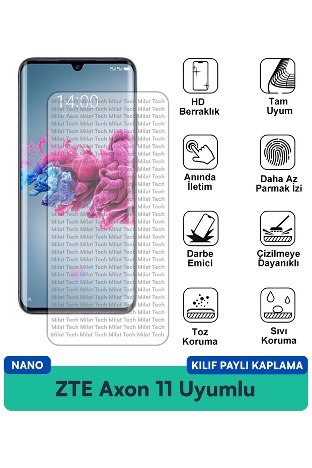 Zte Axon 11 Nano Case Compatible Screen Protection Film Scratch and Impact Resistant