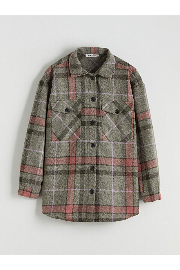 Plaid Oversized Women's Lumberjack Shirt Jacket