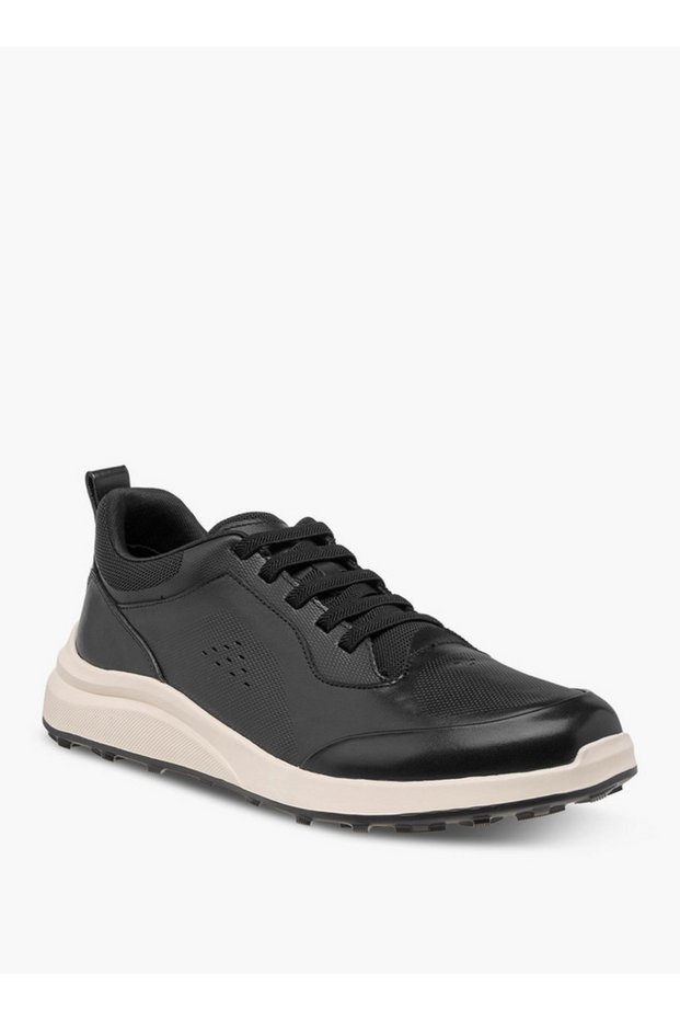 Men Perforated Leather Sneakers