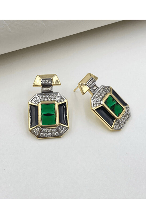 Yeşil Çelik Küpe - 2